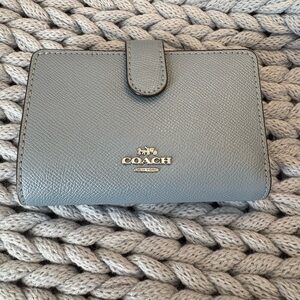Coach Blue Leather Wallet